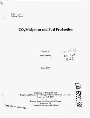 CO{sub 2} mitigation and fuel production