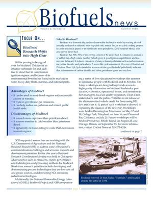 Biofuels News, Vol. 2, Issue 3, Summer 99