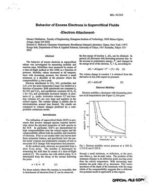 Behavior of Excess Electrons in Supercritical Fluids - Electron Attachment