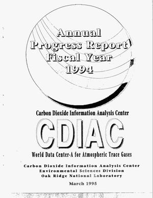 Carbon dioxide Information Analysis Center and World Data Center: A for Atmospheric trace gases. Annual progress report, FY 1994