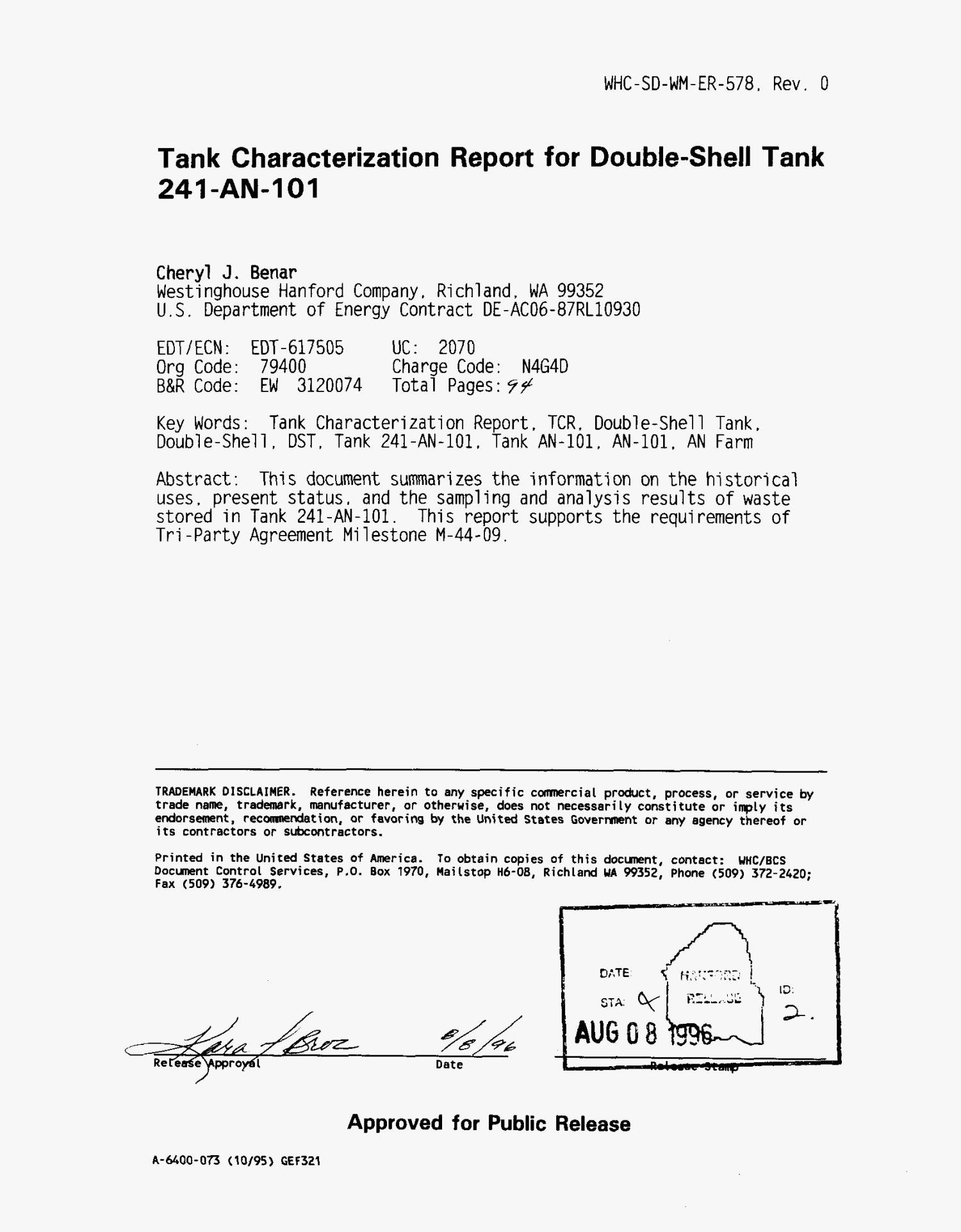Tank characterization report for double-shell tank 241-AN-101
                                                
                                                    [Sequence #]: 2 of 89
                                                