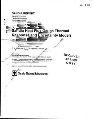 Sandia Heat Flux Gauge Thermal Response and Uncertainty Models