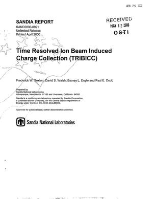 Time resolved ion beam induced charge collection