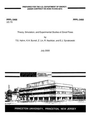 Theory, simulation, and experimental studies of zonal flows