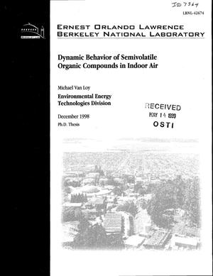 Dynamic behavior of semivolatile organic compounds in indoor air
