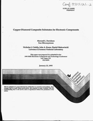 Copper-diamond composite substrates for electronic components