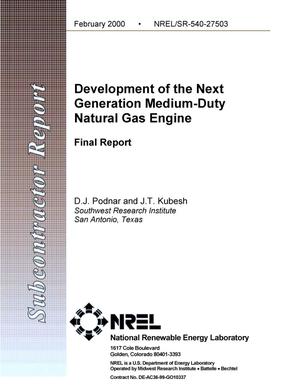 Development of the next generation medium-duty natural gas engine
