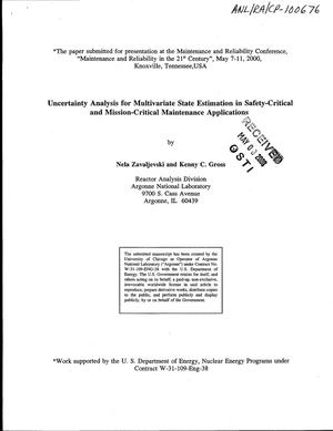 Uncertainty analysis for multivariate state estimation in safety-critical and mission-critical maintenance applications