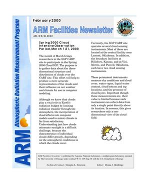 Primary view of object titled 'Atmospheric Radiation Measurement Program Facilities Newsletter, February 2000'.