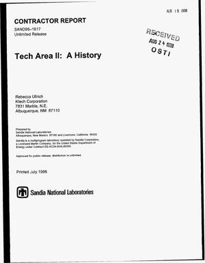 Tech Area II: A history