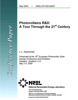 Photovoltaics R and D: A tour through the 21st century