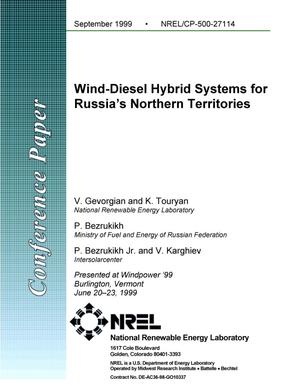 Wind-Diesel Hybrid Systems for Russia's Northern Territories