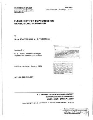 Flowsheet for coprocessing uranium and plutonium
