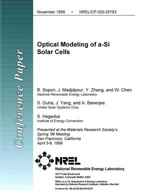 Optical modeling of a-Si solar cells