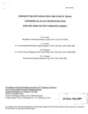 Sediment Decontamination Treatment Train: Commercial-Scale Demonstration for the Port of New York/New Jersey