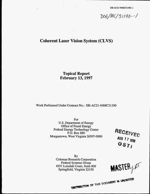 Coherent laser vision system (CLVS)