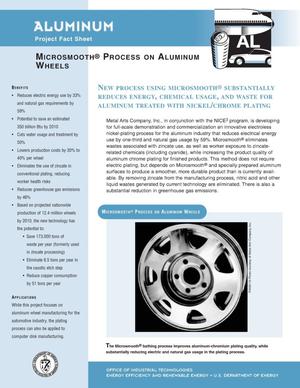 Microsmooth process on aluminum wheels: NICE3 aluminum project fact sheet