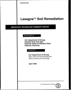 Lasagna{trademark} soil remediation