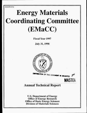 Energy Materials Coordinating Committee, fiscal year 1997. Annual technical report