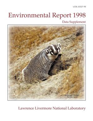 Environmental Report 1998, data supplement
