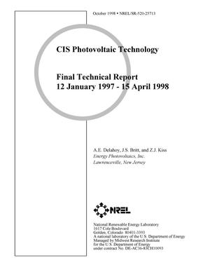 CIS Photovoltaic Technology; Final Technical Report