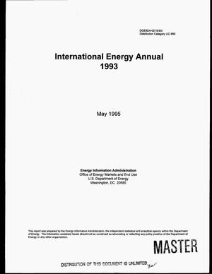 International energy annual, 1993
