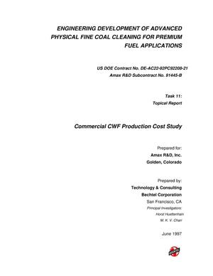 ENGINEERING DEVELOPMENT OF ADVANCED PHYSICAL FINE COAL CLEANING FOR PREMIUM FUEL APPLICATIONS