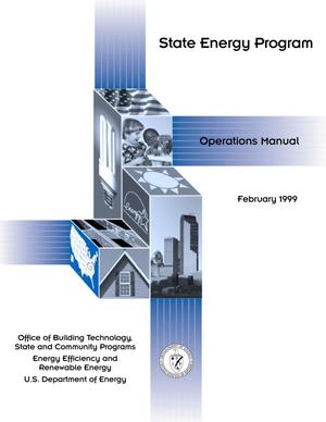 State Energy Program Operations Manual