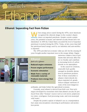 Biofuels: Ethanol - Separating Fact from Fiction