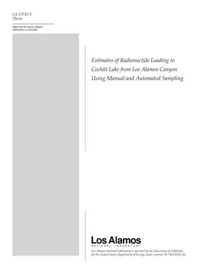 Estimates of Radionuclide Loading to Cochiti Lake from Los Alamos Canyon Using Manual and Automated Sampling