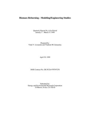 BIOMASS REBURNING - MODELING/ENGINEERING STUDIES