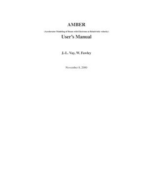 AMBER User's Manual