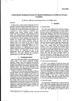 A Distributed Feedback System for Rapid Stabilization of Arbitrary Process Variables