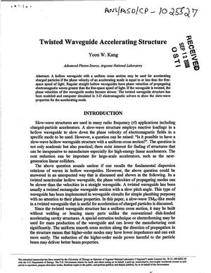Twisted waveguide accelerating structure.