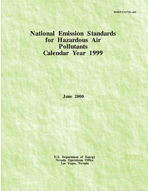 National Emission Standards for Hazardous Air Pollutants Calendar Year 1999