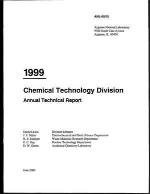Chemical Technology Division annual report, 1999.