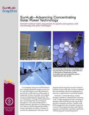 SunLab: Advancing Concentrating Solar Power Technology