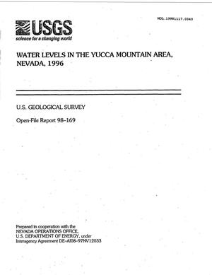 Water Levels in the Yucca Mountain Area, Nevada 1996