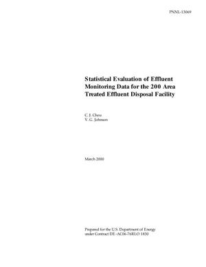 Statistical Evaluation of Effluent Monitoring Data for the 200 Area Treated Effluent Disposal Facility