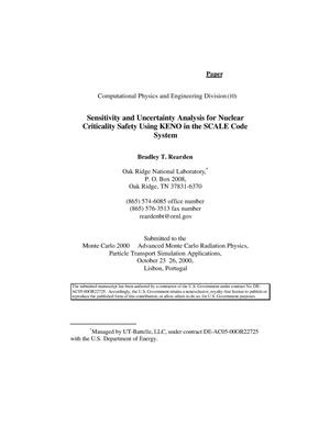 Sensitivity and uncertainty analysis for nuclear criticality safety using KENO in the SCALE code system