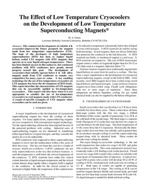 The effect of low temperature cryocoolers on the development of low temperature superconducting magnets