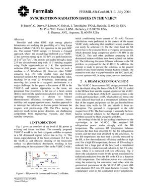 Synchrotron radiation issues in the VLHC