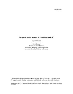 Technical design aspects of Feasibility Study-II