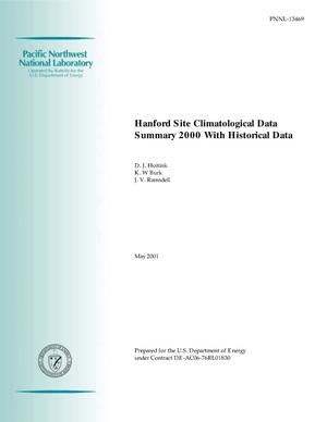 Hanford Site Climatological Data Summary 2000 with Historical Data