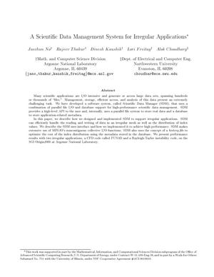 A scientific data management system for irregular applications.