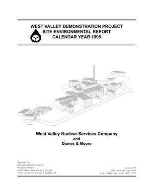 West Valley Demonstration Project site environmental report calendar year 1998