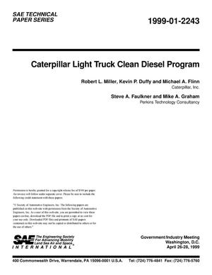 Caterpillar Light Truck Clean Diesel Program