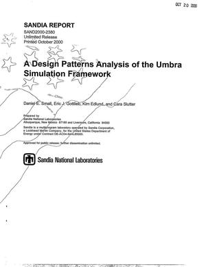A design patterns analysis of the umbra simulation framework