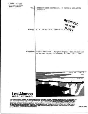 Explosive Flux Compression: 50 Years of Los Alamos Activities