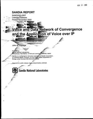 Voice and Data Network of Convergence and the Application of Voice over IP